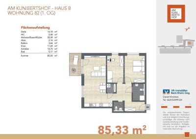 KFW40 - Am Kunibertshof! Besondere Wohnung im 1. Obergeschoss