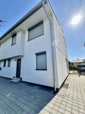 + Grünruhelage Nahe Lobau + U2 Aspernstraße + Erstbezug + Doppelhaushälfte inkl. Stellplatz + provisionsfrei für den Käufer
