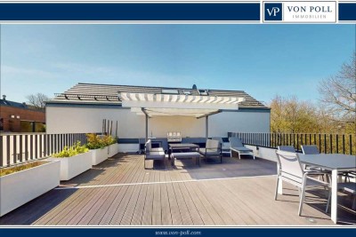 Helle und moderne Penthouse-Maisonettewohnung mit Dachterrasse