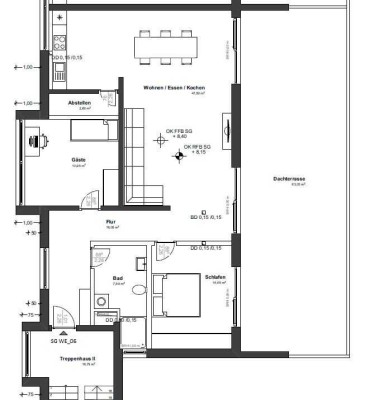 Helle und geräumige 3-Zimmer Penthaus-Wohnung  zu vermieten