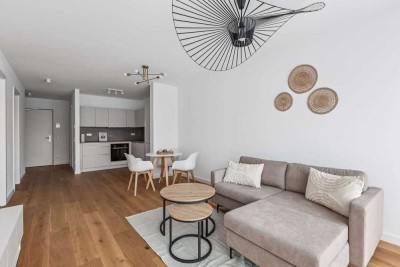 Erstklassiges Wohnen: Vollmöbliertes 2-Raum-Apartment im Neubau