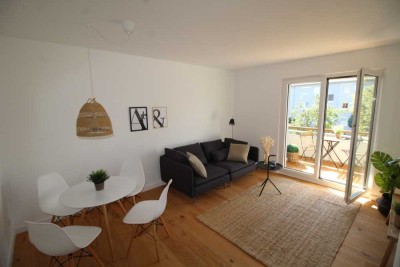 Ihr neues Wohlfühl-Zuhause mit Balkon+Gartenblick: top sanierte 3-Zi-Wohnung mit EBK in ruhiger Lage