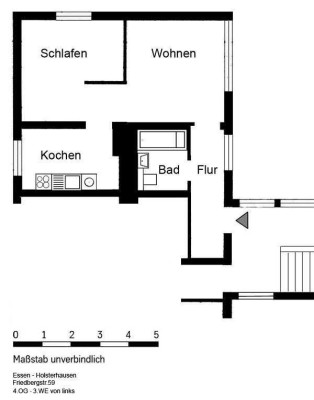 Frisch Renoviertes 1,5-Zimmer Apartment in Holsterhausen