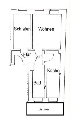 2-Zimmer Wohnung mit Balkon