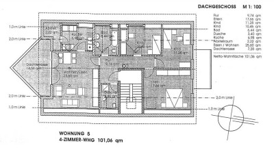 Wunderschöne funktionelle 4-Zimmer-Dachgeschosswohnung mit Panoramablick in Bellenberg