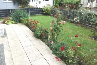 Reiheneckhaus mit schönem Garten und Einzelgarage
