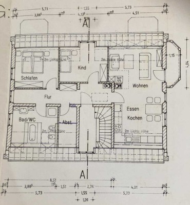 Schöne 3-Zimmer-Dachgeschosswohnung mit EBK, zentrumsnah in Freising