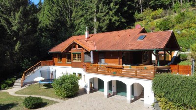 LUXUS BLOCKHAUS IN MITTEN DER NATUR