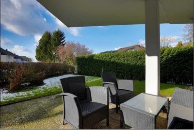 Stilvolle, modernisierte 2-Zimmer Wohnung mit Garten, möbliert (Heiligenhaus-Hetterscheidt)