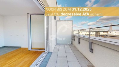 KLEYERS | Lichtdurchflutete 2-Zi. -Wohnung mit Skylineblick & kl. Dachterrasse