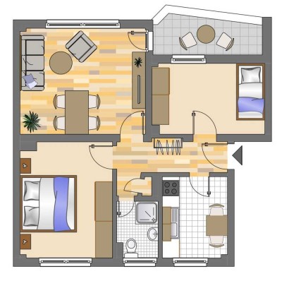 Demnächst frei! 3-Zimmer-Wohnung in Herne Horsthausen, Besichtigungen ab dem 1.2. möglich