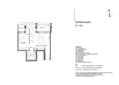 Stilvolle 2-Zi-penthouseähnliche-DG-Wohnung mit geh. Ausstattung, zwei Terrassen und EBK. ERSTBEZUG!