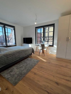 Vollmöbl. 25qm-Apartment + 50qm WG-Gemeinschaftsräumen All-Inklusiv-Miete= Pauschalmiete