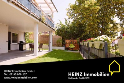 Wohnen im Grünen: Stilvolle 3,5-Zi.-Wohnung mit eigenem Eingang.