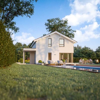 EINFAMILIENHAUS IN SCHLICHTEM DESIGN!