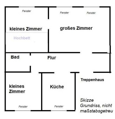 Helle, uninahe 3-Zimmer-Wohnung in Braunschweig