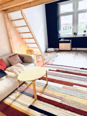 NORDEND: 2-Zimmer-Altbauwohnung in Frankfurt am Main, Nähe Günthersburgpark mit Gartennutzung