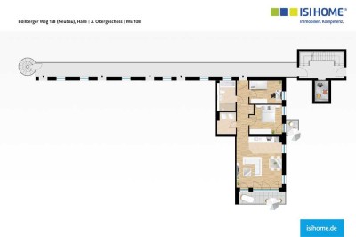 3-Zimmer-Neubauwohnung mit 2 Balkonen und Saaleblick - WE108