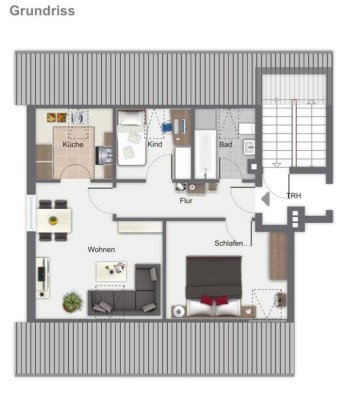 2,5-Zimmer Dachgeschosswohnung in Gaimersheim