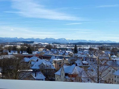 1-2 Zi. Appartement mit grandiosem Blick über Leutkich bis hin zu den Bergen