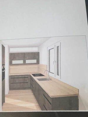 Neuwertig mit EBK und Balkon: stilvolle 3,5-Zimmer-Penthouse-Wohnung in Schaikheim