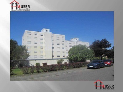 Wiesloch: 3-ZKB-Eigentumswohnung im 6. OG eines 21-Parteien Hauses am Stadtrand. Mit Garage.
