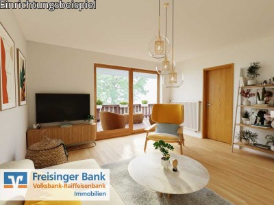 Wohnglück mit großer Süd-Ost-Loggia in gepflegter Wohnanlage in Freising