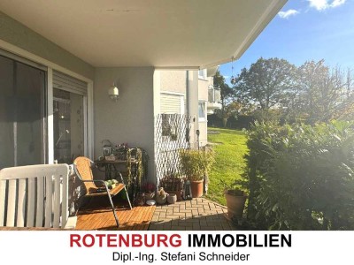 RESERVIERT - gepflegte EG-2-Zimmer-Eigentumswohnung mit Balkon, Garage und Stellplatz in Rotenbur