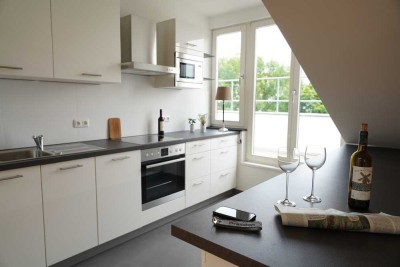 Klimatisierte DG-Wohnung mit Loftcharakter nahe Großer Garten