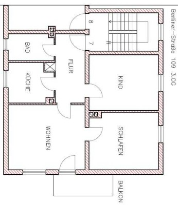 3 Zimmer Wohnung mit Balkon in Braunschweig-Östliches Ringgebiet