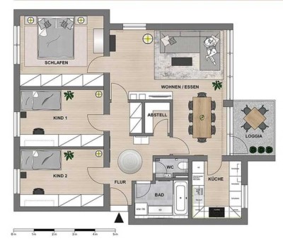 Stilvolle 4,5-Zimmer-Wohnung in FREILASSING