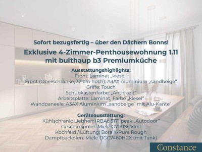 Constance: Lichtdurchflutetes Penthouse mit bulthaup b3 Premiumküche