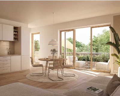 2-Zi-Penthouse-Wohnung (KfW 296 förderfähig) mit Dachterrasse und Balkon