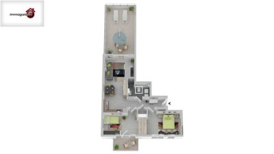 WOW Traum Penthouse Wohnung Neubau  mit Dachterrasse in Top Wohnlage Bieber Nord