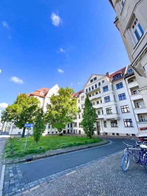 Stilvoll Wohnen oder clever investieren: 3-R.-Whg. in Leipzig-Thonberg mit Balkon, Fußbodenheizung