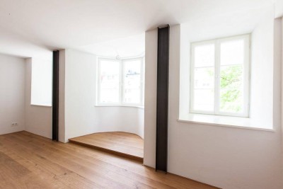 2 Zimmer, Einbauküche, sehr zentral, ruhig, hell, beste Materialien, Dielenboden, neuesteHaustechnik in Altbau, cooles Bad