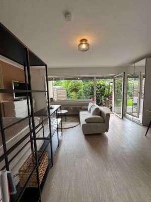 Möbilierte und frisch sanierte 1,5-Raum-Gartenwohnung- 10 min von Düsseldorf in Kaarst-
