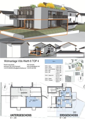 Völs bei Innsbruck - Eigentumswohnung Top 1 mit sehr großem Keller 73m²