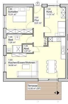 Exklusives Wohnen auf 113 m² inkl. eigenem Garten+Terrasse