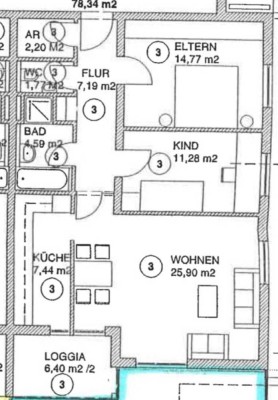 Schöne 3-Zimmer Wohnung in zentraler Lage in Freilassing