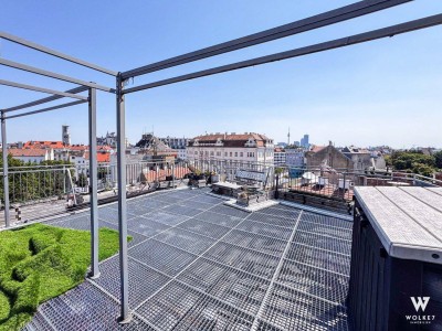 Dachterrassenwohnung mit 360° Panorama | 63m² Dachterasse | Am Spitz