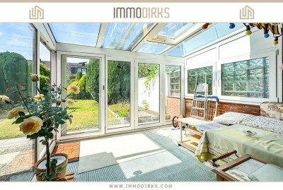 Emden:
Charmantes Reihenmittelhaus mit Wintergarten und Eigentumsgrundstück