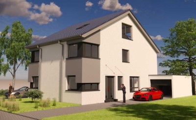 Neubau in Moers als DHH, KfW40, Energieeffizienz A+, mit Grundstück, Keller, FB-Heizung