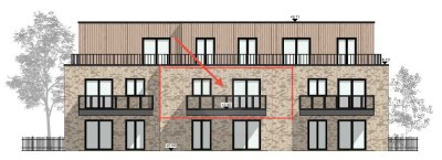 Attraktive 2-Zimmer-Wohnung mit Balkon, Aufzug und Garage in Glandorf