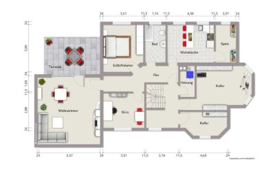 3,5 Zimmer Untergeschosswohnung mit Terrasse