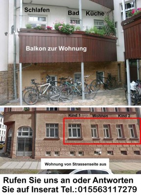 Attraktive 4-Zimmer Wohnung mit Balkon in Gohlis-Mitte