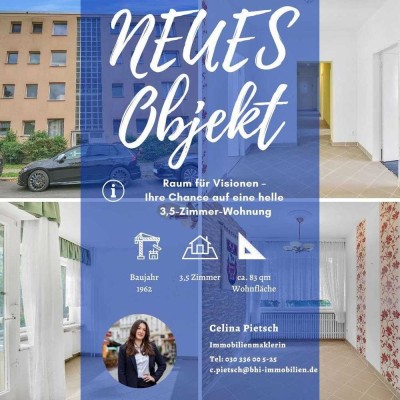 Raum für Visionen – Ihre Chance auf eine helle 3,5-Zimmer-Wohnung