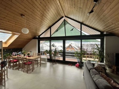 Wohnung mit Traumausblick, 3 Zimmern, Balkon und Einbauküche