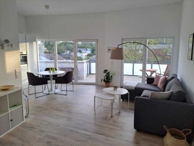 Moderne 2-Zimmer-Terrassenwohnung mit Blick ins Grüne