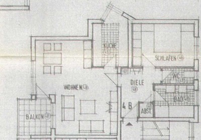 2,5 Zimmer Wohnung in ruhiger Lage befristet zu vermieten